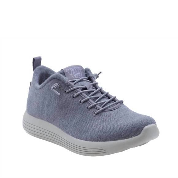 NEW WOOLLOOMOOLOO cheviot merino wool sneaker in grey